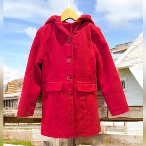 Cat & Jack Faux Wool Hooded Peacoat